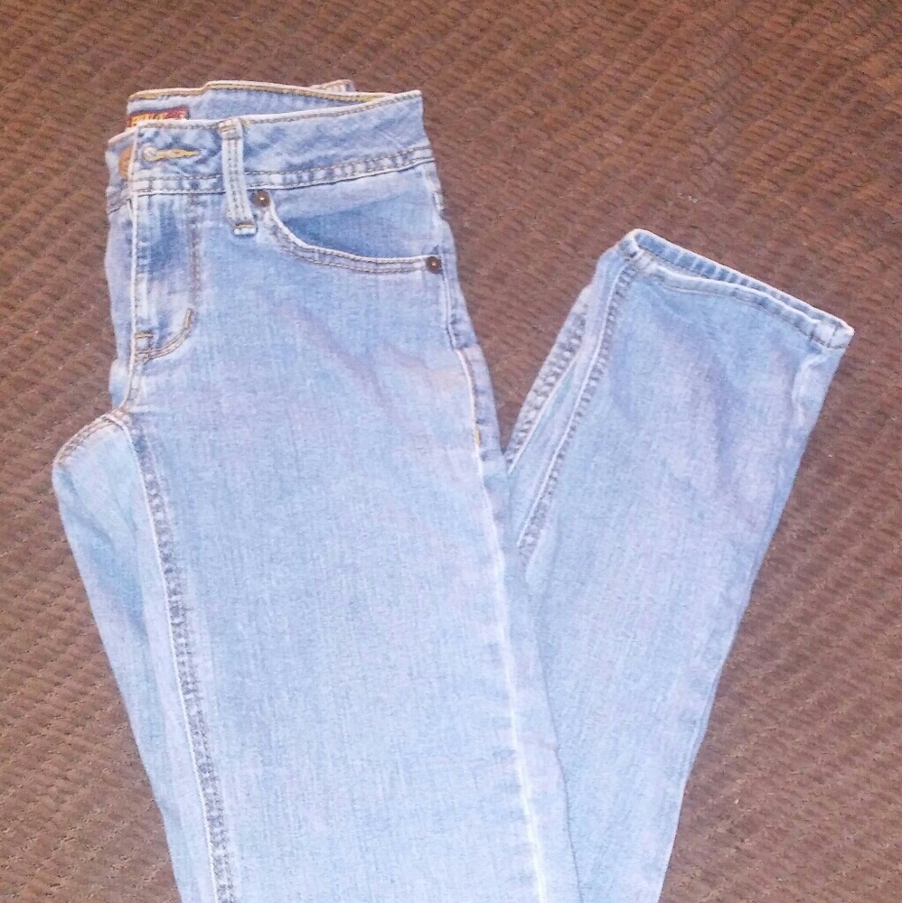 Vintage look straight legged jeans